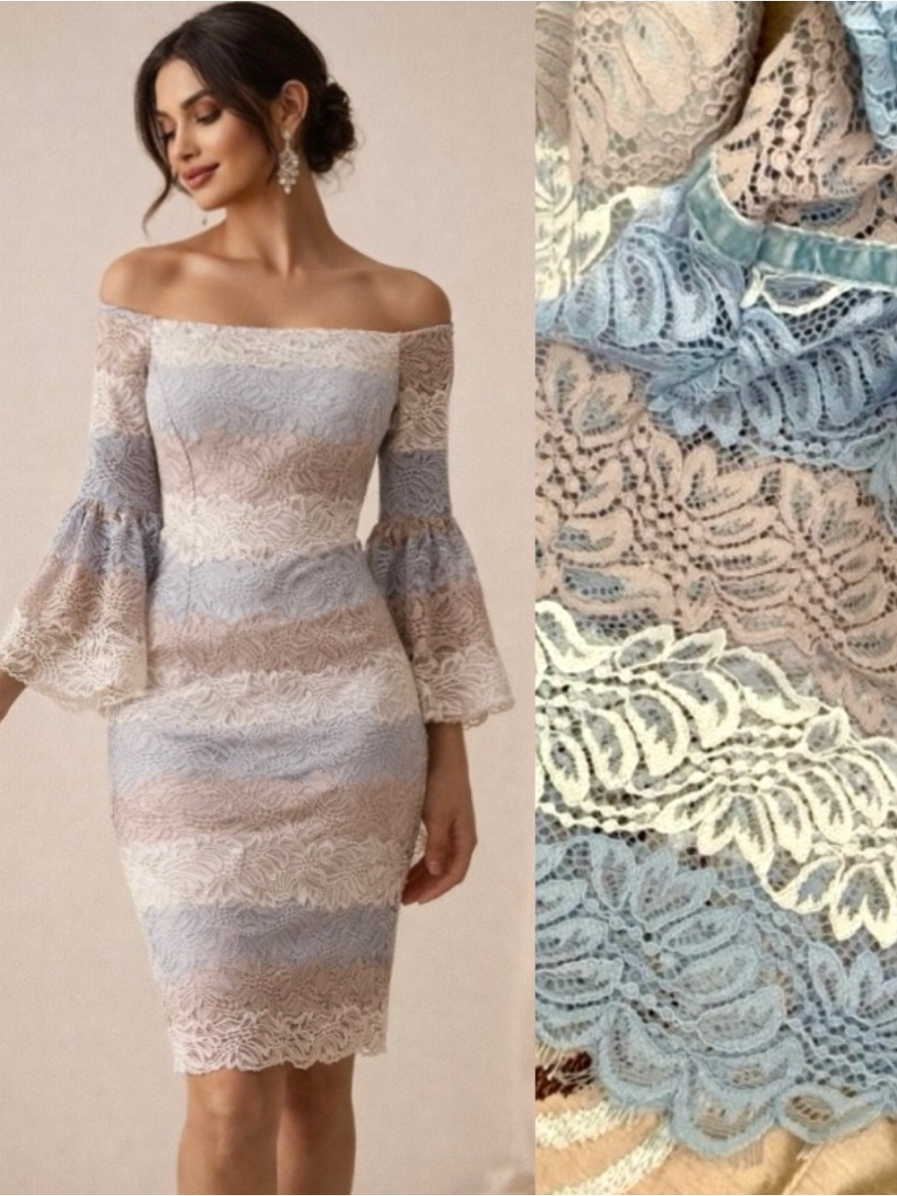 Alexia Admor Lace Off the Shoulder Dress